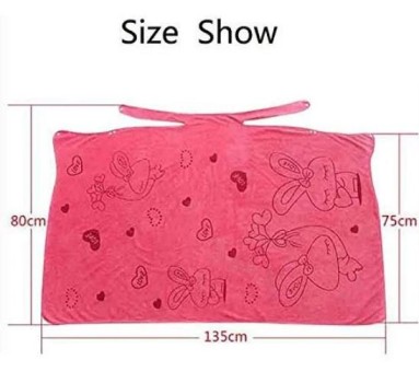 Wearable Bathrobe for Girls & Women, Bath Robe Towel for Women, Quick Dry Dress Towel for Ladies