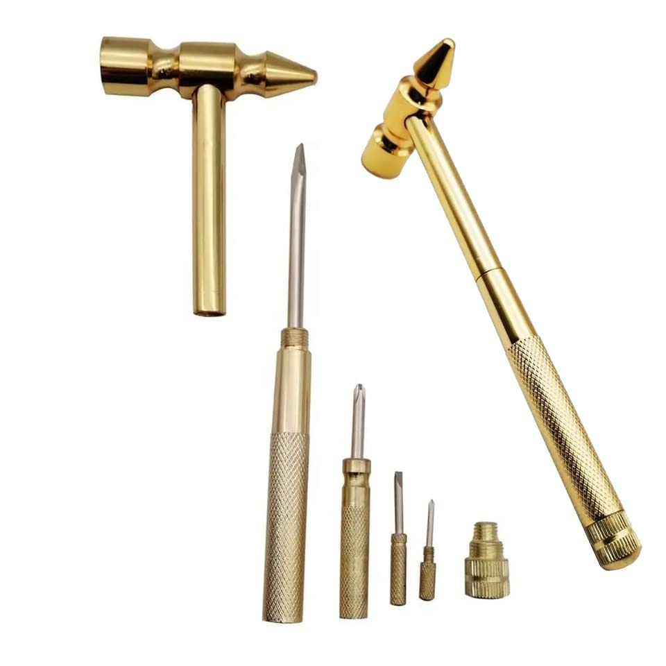 Buy 5-in-1 Mini Portable Screwdriver & Hammer Set – Multi-Functional Hidden Tool Kit, Small Metal Hammer & Screwdriver Combo for Home & Travel Online at Dmark