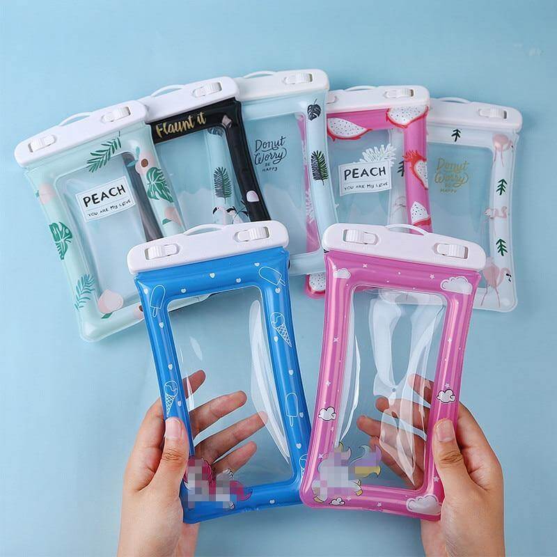 Waterproof Phone Pouch (XL Size) Floating Waterproof Mobile Cover - Beach, Swimming Pool, Travel Accessories - Works with All Phones - Detachable