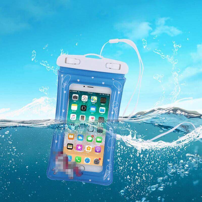 Waterproof Phone Pouch (XL Size) Floating Waterproof Mobile Cover - Beach, Swimming Pool, Travel Accessories - Works with All Phones - Detachable