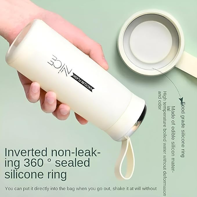  Nice Water Bottle/BPA Free Glass Inner Liner with Plastic Shell for School, Gym, Home and Office/Leak Proof Water Bottle 500 ml
