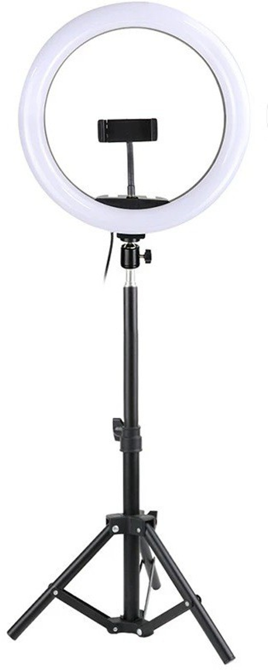 Tripod, 12 Inches Ring Light with Stand, 85 Inch Foldable Tripod, 3 Colour Switch Mode, Ring Light with USB for Studio, YouTube, Video Shoot Live Stream Makeup Compatible with iPhone, Smartphone