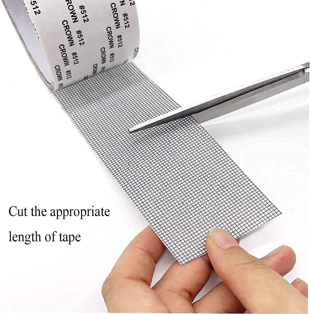 Screen Repair Kit Tape,Strong Adhesive & Waterproof Fiberglass Covering Mesh Tape for Covering Window Door Tears Holes Screen Patch Repair Kits (2M) (net Tape)