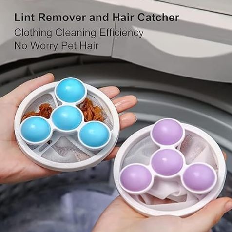 Buy Washing Machine Floating Lint Mesh Bag Hair Filter Net Pouch Washing Lint Hair Remover Net,Mesh Bag Dryer (Pack of - 2) Online at Dmark