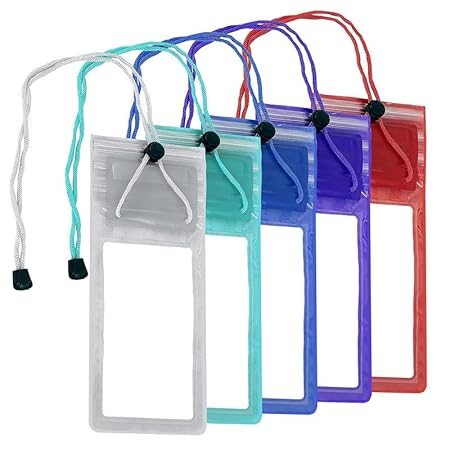 Buy Mobile Phone Cover PVC Waterproof Sealed Mobile Rain Protection Pouch Cover Case,Dust Proof, Touch Sensitive,Sealed, Safe for All Phones Online at Dmark
