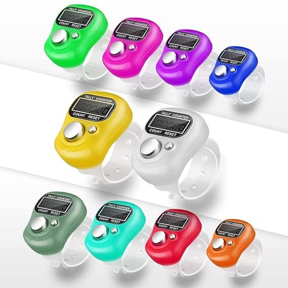 Compact Mini Finger Counter Ring with Digital Display for Prayer Counting, Meditation, Exercise Repetitions, Inventory Tracking (1Pc)