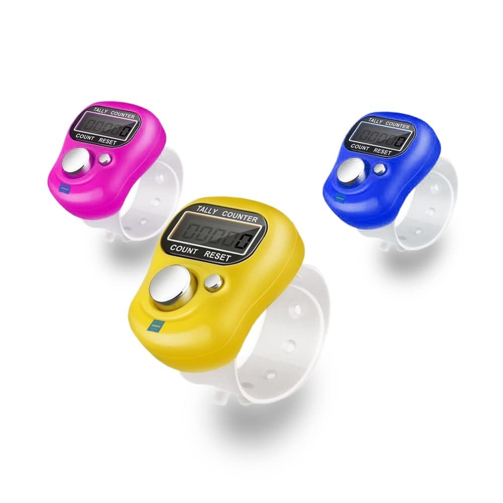 Compact Mini Finger Counter Ring with Digital Display for Prayer Counting, Meditation, Exercise Repetitions, Inventory Tracking (1Pc)