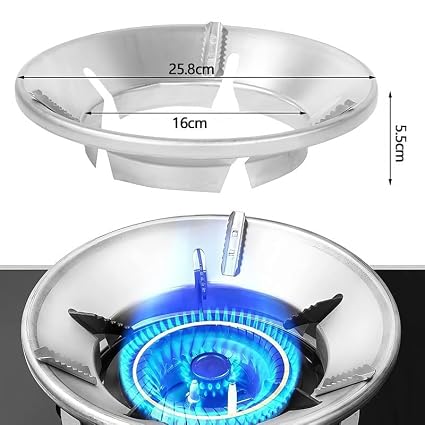 Pack of 2 Premium Gas Saver Burner Stand Chula Burner Gas Saver Stand Jali Ring Fire & Windproof Energy Saving