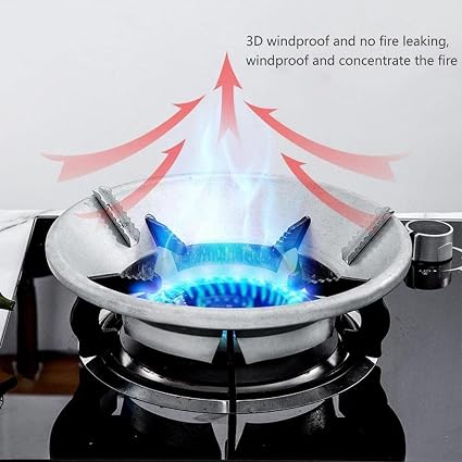 Pack of 2 Premium Gas Saver Burner Stand Chula Burner Gas Saver Stand Jali Ring Fire & Windproof Energy Saving