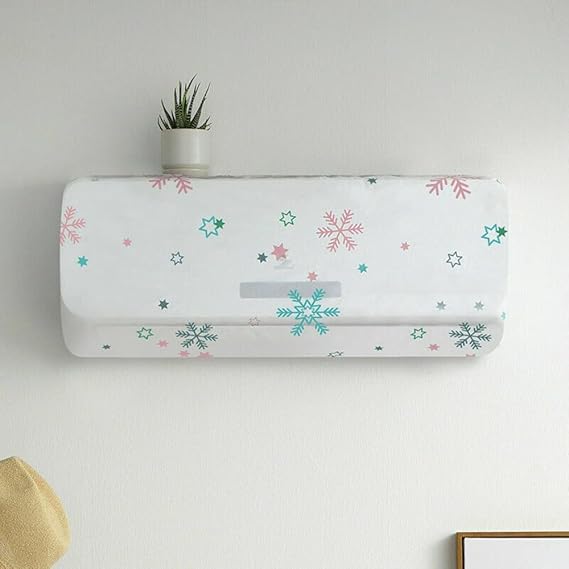 Buy Air Conditioner Cover for 1.5 & 2 Ton Split AC Dustproof Waterproof Stretchable AC Cover with Elastic For All Company Indoor Unit Cover 110*33*31 CM (Multi Color Design, 1 Pcs) Online at Dmark