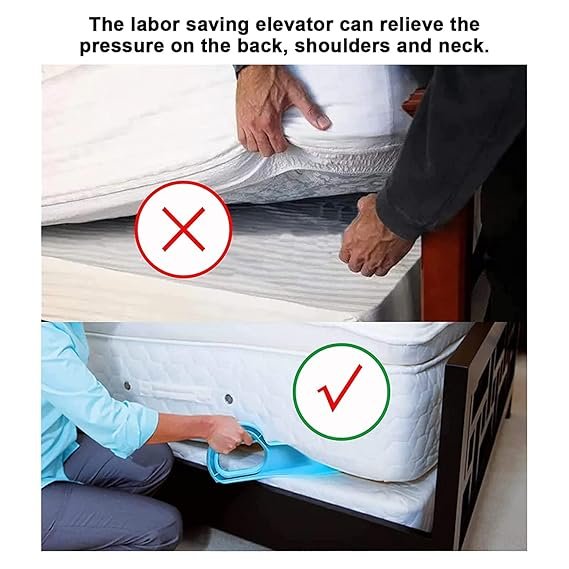 Mattress Lifter Tool 2 in 1 Bedsheet Tucker Tool Bedsheet Mattress Lifter Stand Beds Lifter Helps Lift and Hold Mattress Wedge Elevator Tool Beds Making Tools Bed Tucker Tools