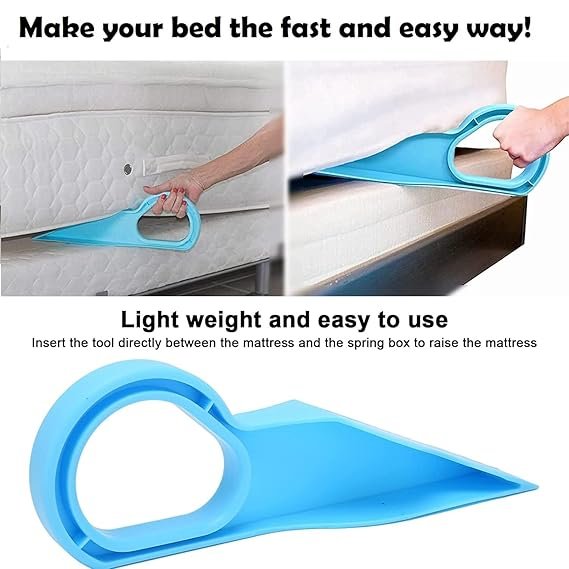 Mattress Lifter Tool 2 in 1 Bedsheet Tucker Tool Bedsheet Mattress Lifter Stand Beds Lifter Helps Lift and Hold Mattress Wedge Elevator Tool Beds Making Tools Bed Tucker Tools