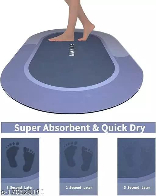 Bathroom Mat Non-Slip Super Absorbent for Home Kitchen and Office | Quick Dry Dirt Barrier Door Mat and Floor Mat | Soft and Cushiony Bath Mat and Doormat