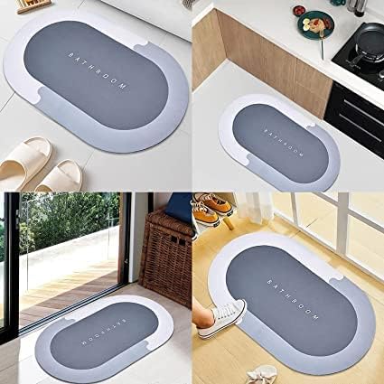 Bathroom Mat Non-Slip Super Absorbent for Home Kitchen and Office | Quick Dry Dirt Barrier Door Mat and Floor Mat | Soft and Cushiony Bath Mat and Doormat