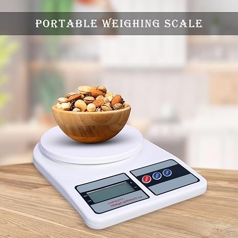 Buy Weight Machine for Kitchen, Digital Scale with LCD Display, Scale for Home Baking, Cooking & Balance Diet. Weighing Machine with capacity 10Kg with back light Online at Dmark