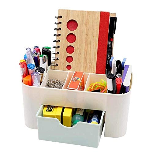 Cosmetics Storage Box, Cosmetic Make Up Organiser Display Table Desktop Storage Stand, Cosmetic Drawer Type Storage Box Case Holder Brush Pen Jewelry Organizer Saving Space (Pack of 1)