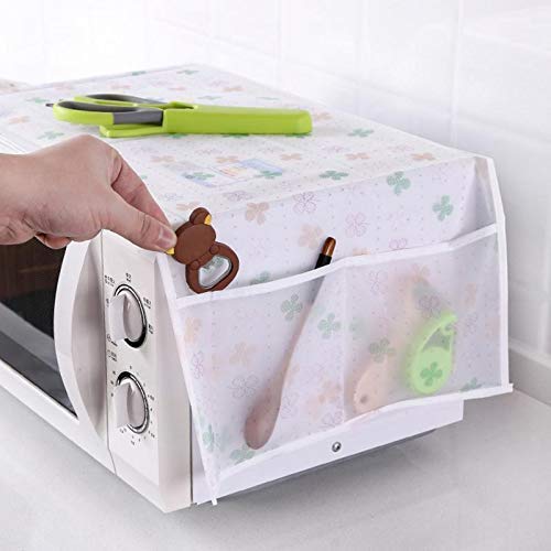 Buy Dustproof Microwave Oven Cover with 2 Pockets Waterproof Greaseproof Oil Proof Oven Cover 85 x 35 cm Online at Dmark