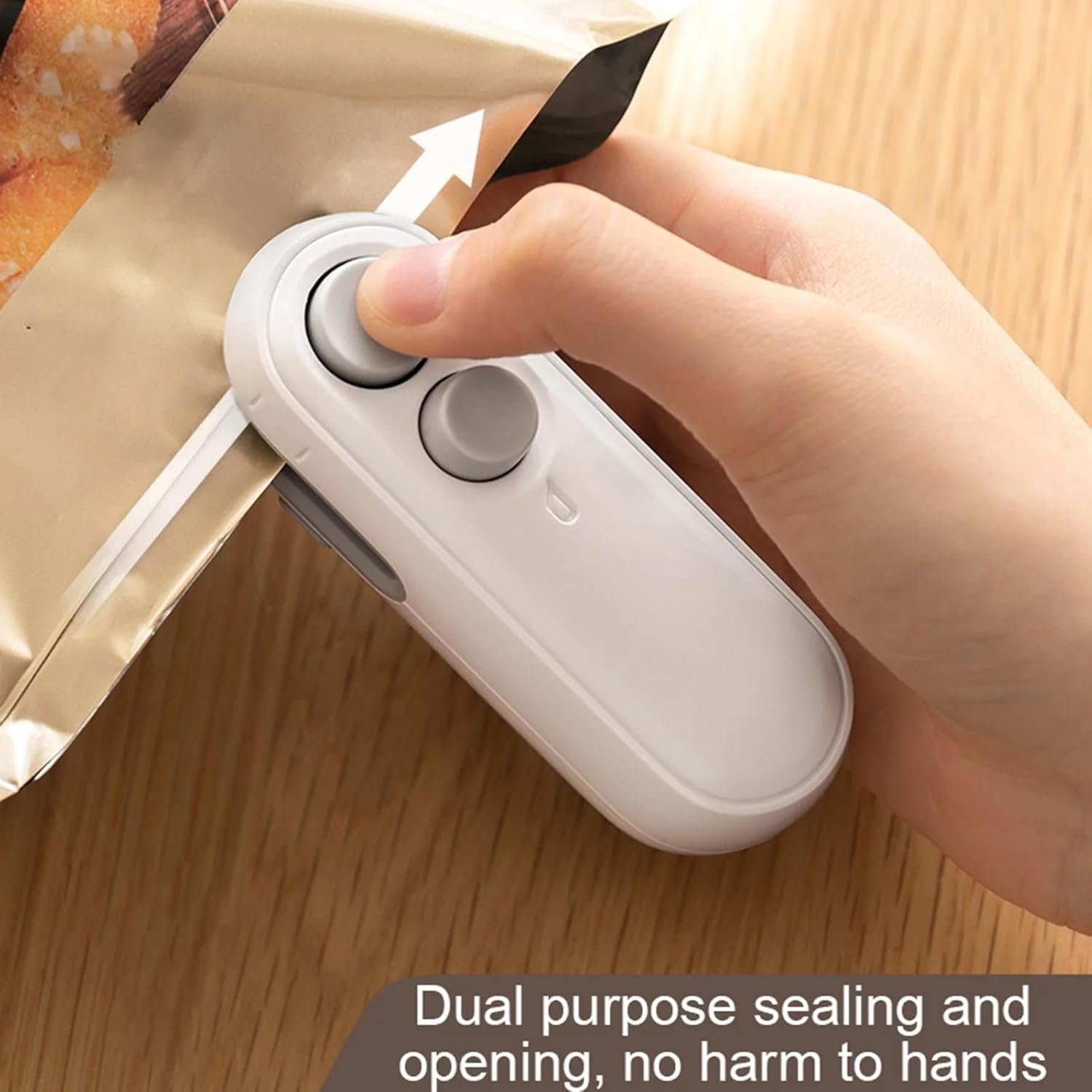 Mini Sealer USB C Rechargeable Sealer 2 In 1 Sealer Heat Seal With Cutter And Magnet Mini Resealer Machine For Plastic Snack Kitchen supplies