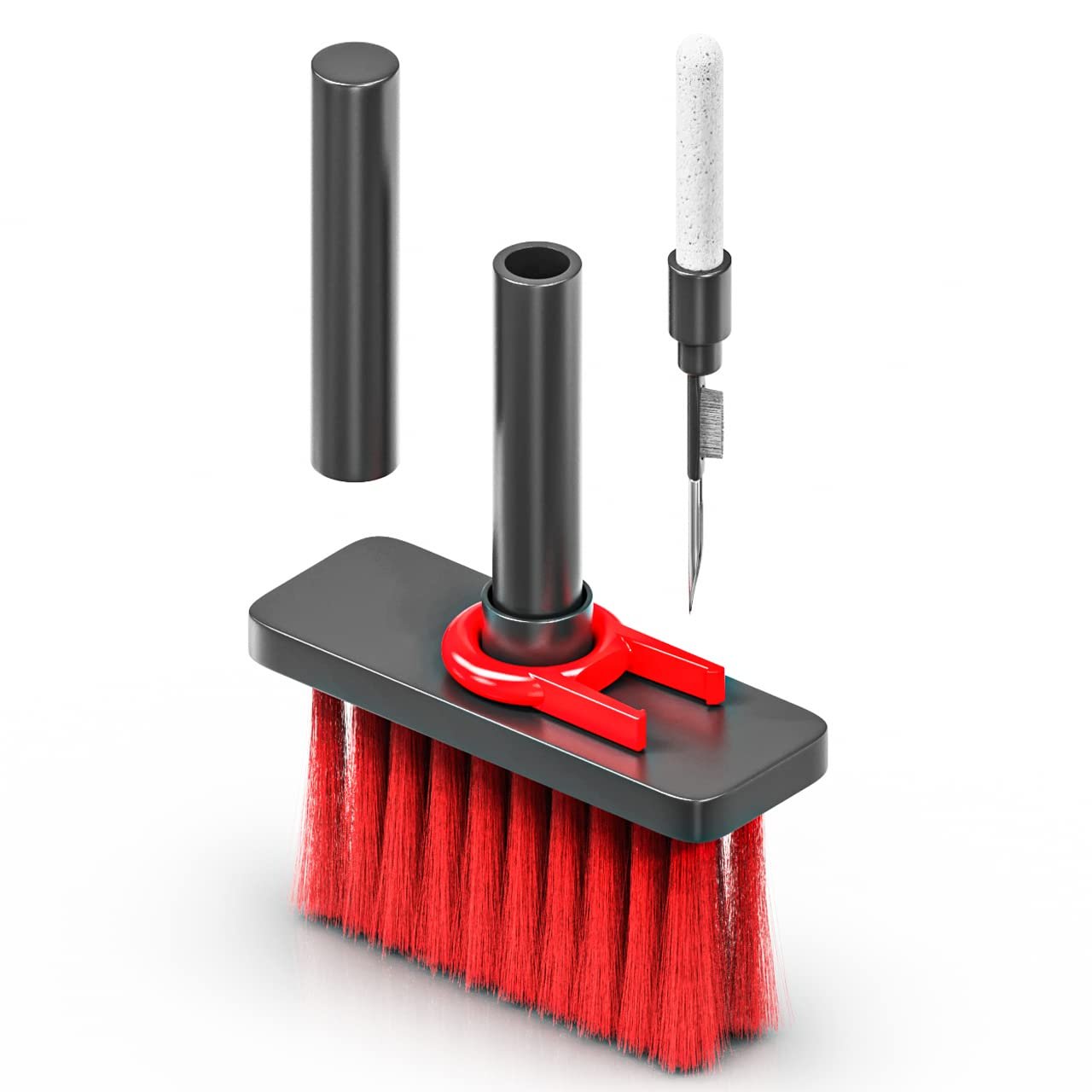 5-in-1 Multi-Function Laptop Cleaning Brush/Keyboard Cleaning kit/Gadget Cleaning kit Gap Duster Key-Cap Puller for Laptop, Keyboard and Earphones(Multi Colour)