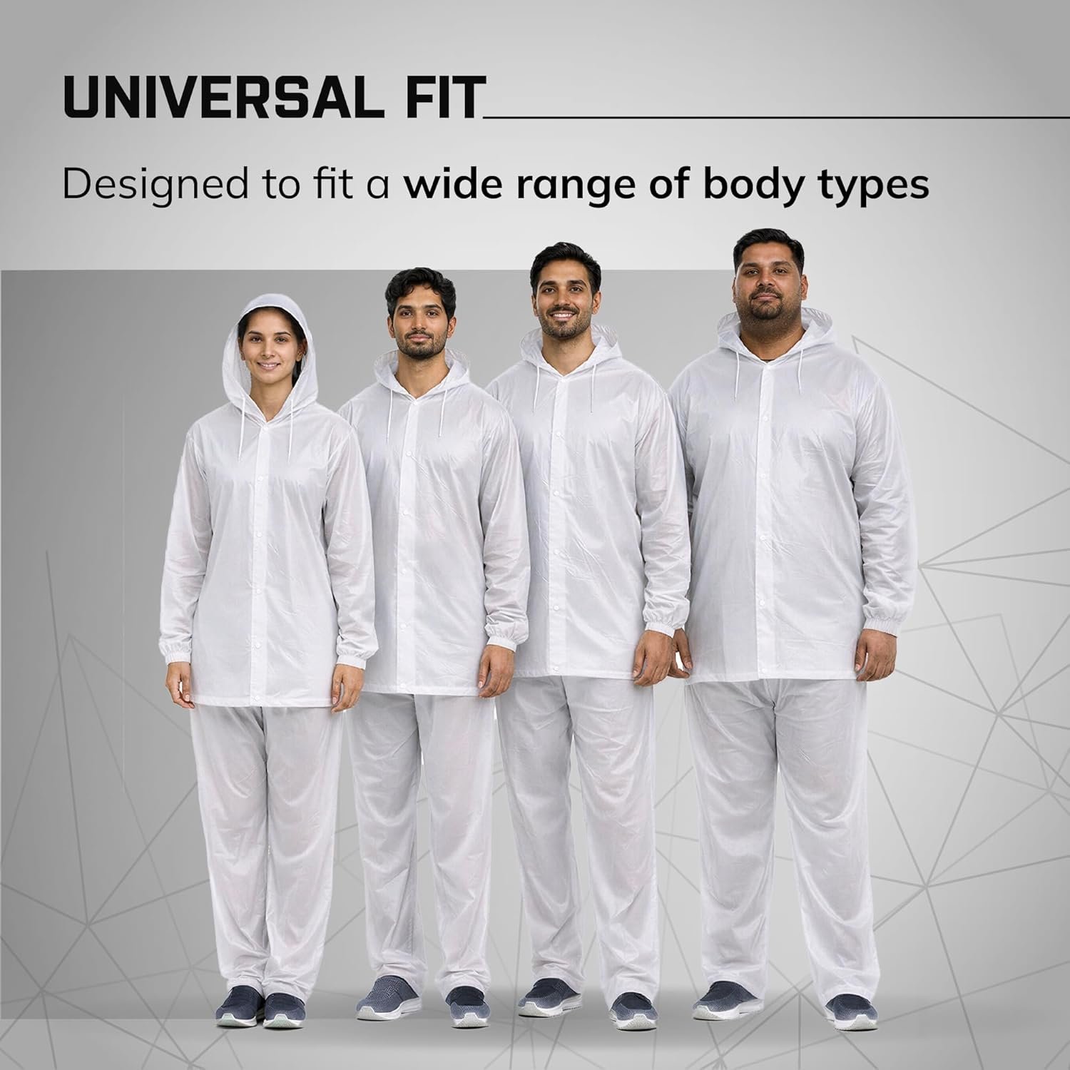 Unisex EVA Rainsuit Jacket & Pant Set (Pack of 1)|Transparent| Waterproof Raincoat for Men & Women | Hooded Full Body Rain Protection | Lightweight, Reusable Rain Wear for Bike & Outdoor Use