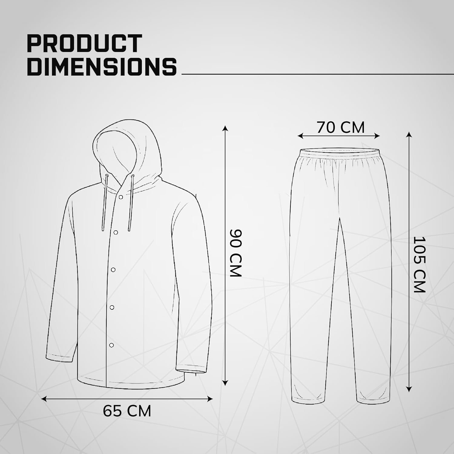Unisex EVA Rainsuit Jacket & Pant Set (Pack of 1)|Transparent| Waterproof Raincoat for Men & Women | Hooded Full Body Rain Protection | Lightweight, Reusable Rain Wear for Bike & Outdoor Use