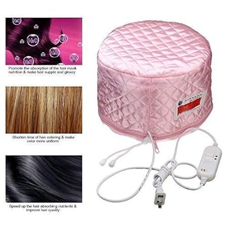 Electric Thermal Head Spa Cap, Hair Treatment Steamer, Heating Cap for Women