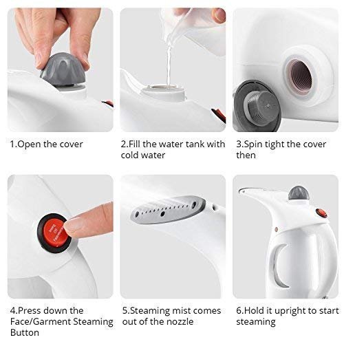 Handheld Garment & facial Steamer Portable Garment Steamer Fabric Steamer, Portable Dual Power Travel Iron Steamer(MULTICOLOR)