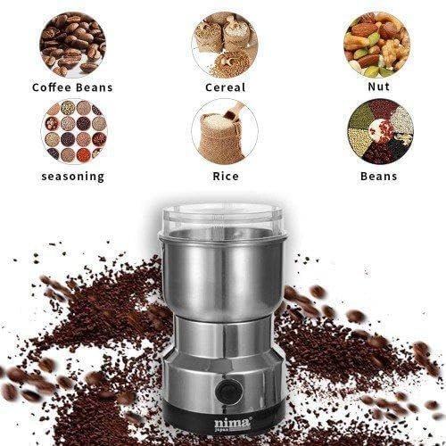 Nima Mixer Grinder Smash Machine Stainless Steel Multifunctional Electric Grinder & Chopper Dried Spice Hurbal Masala Coffee Beans, Nuts & Grains, Household Mixer, Powerful Motor Blender (Multi 6)