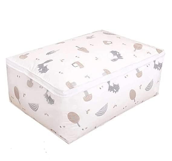 Blanket Storage Bag – Waterproof, Dustproof, Moisture-Proof Folding Organizer for Clothes, Jackets, Pillows & Bedding – Washable & Foldable-1 pcs-Multicolor