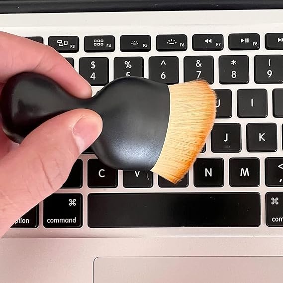 Interior Cleaning Brush, Soft Bristles, Dust Removal Tool for Dashboard, Console, Vents, with Protective Cover, Car Cleaning