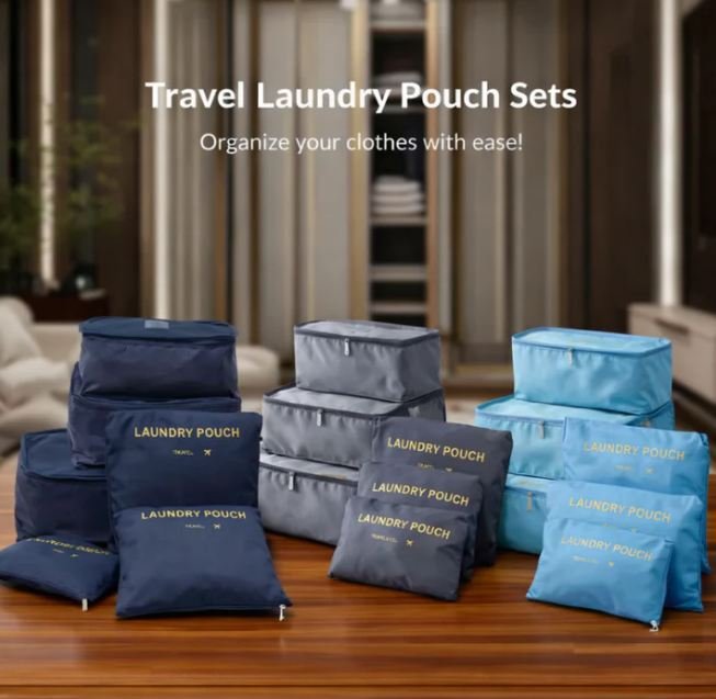 Buy Travel Organizer Bags Set of 6 | Waterproof Clothes Packing Cubes with Zipper | Multipurpose Luggage Organizer Pouch for Travel & Storage Online at Dmark